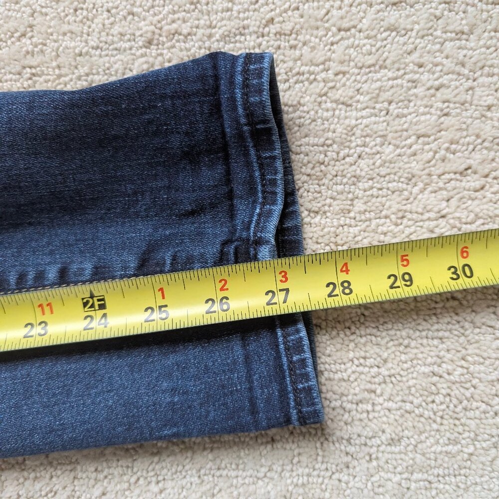 7 For All Mankind High Waist Josefina Straight Leg Stretch Jeans Women's 31 x 27 - Picture 12 of 13